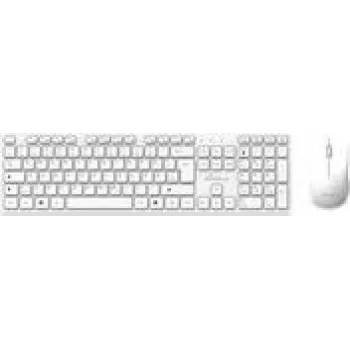 Przewodowa klawiatura pełnowymiarowa z myszką MediaRange MROS278 — USB, QWERTZ niemiecki, biały