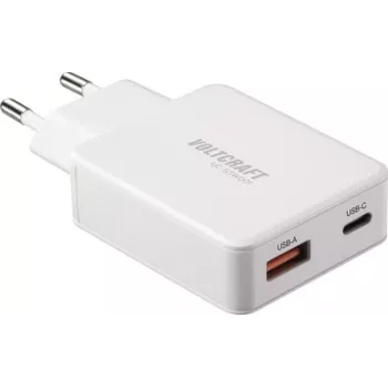 Voltcraft UC-1C1A65W01 ładowarka USB USB-C USB-A szybkie ładowanie PD 3.0 biała (VC-17010790)