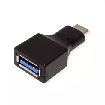 Adapter kablowy Value 12.99.9030 USB Type C USB Type A czarny (12.99.9030)