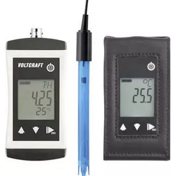 VOLTCRAFT KBM-110 + TG-400 przyrząd do pomiaru pH Redox (ORP), temperatura, wartość pH