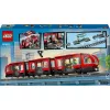 Zestaw budowlany LEGO City Tramwaj i stacja do odgrywania ról dla dzieci z zabawkowym tramwajem, prezent dla chłopców i dziewczynek od 7 lat, którzy kochają pojazdy