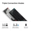 Klawiatura mechaniczna Keychron Q1 Ultra 8K — format 75%, USB + RF bezprzewodowa + Bluetooth, RGB LED, czarna