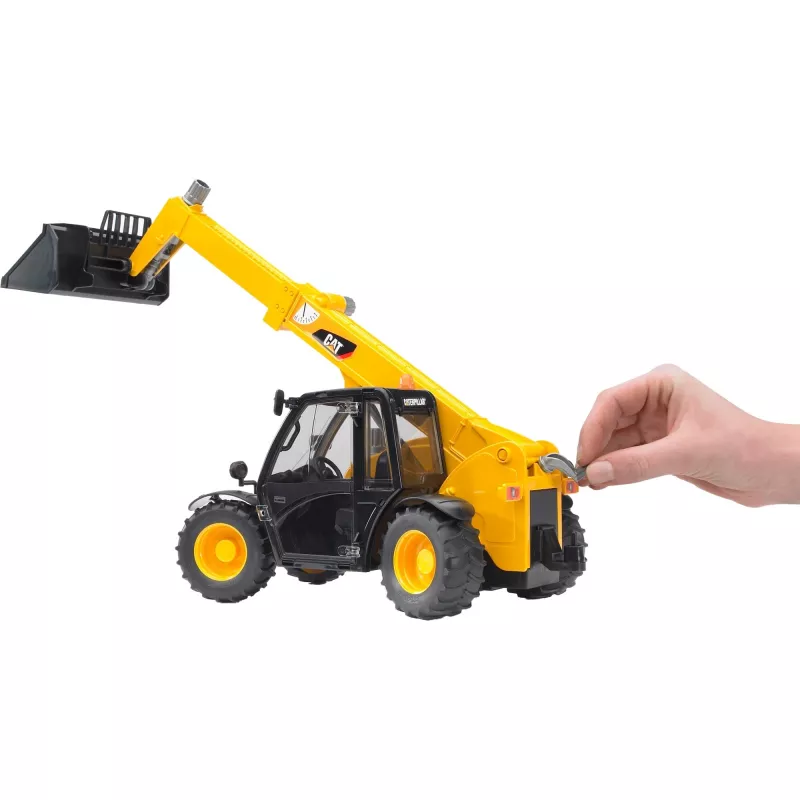 Bruder 02141 Caterpillar Ładowarka Teleskopowa Plastikowa Zabawka Rolnicza Budowlana