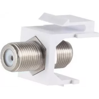 Moduł keystone S/CONN ShiverPeaks 08-10071-5 płaski srebrno-biały złącze F