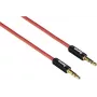 Hama 1m 3.5mm/3.5mm kabel audio Czerwony