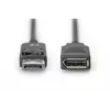 Digitus ASSMANN - Przedłużacz DisplayPort - DisplayPort (M) - DisplayPort (W) - 2 m (DisplayPort 1.2) - Formowany - Czarny (AK-340200-020-S)