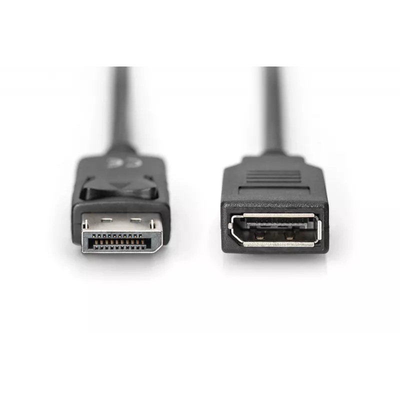 Digitus ASSMANN - Przedłużacz DisplayPort - DisplayPort (M) - DisplayPort (W) - 2 m (DisplayPort 1.2) - Formowany - Czarny (AK-340200-020-S)
