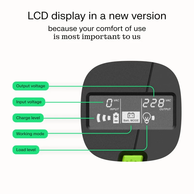 Green Cell UPSLP700 zasilacz awaryjny (UPS) Line-Interactive 1 kVA 700 W 4 gniazda AC