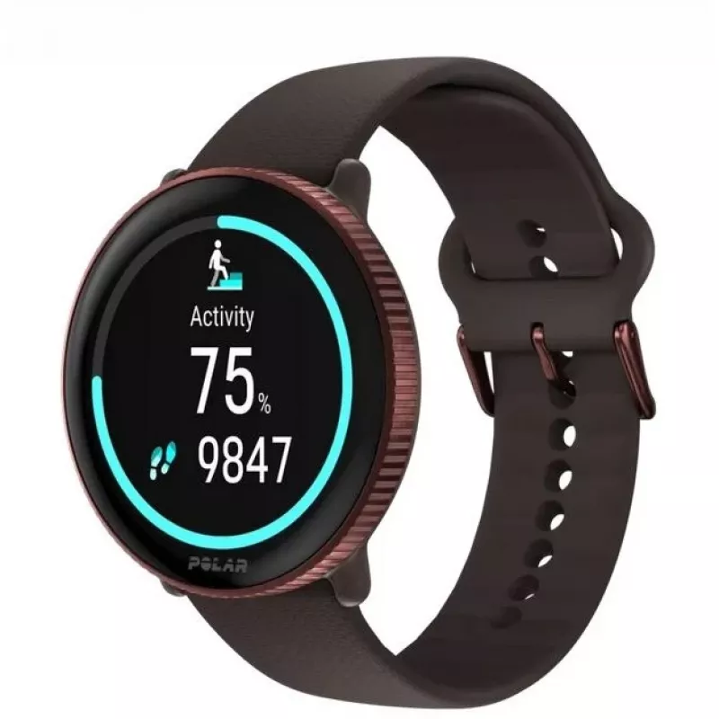 Polar Ignite 3 Titanium brązowy skórzany M/L