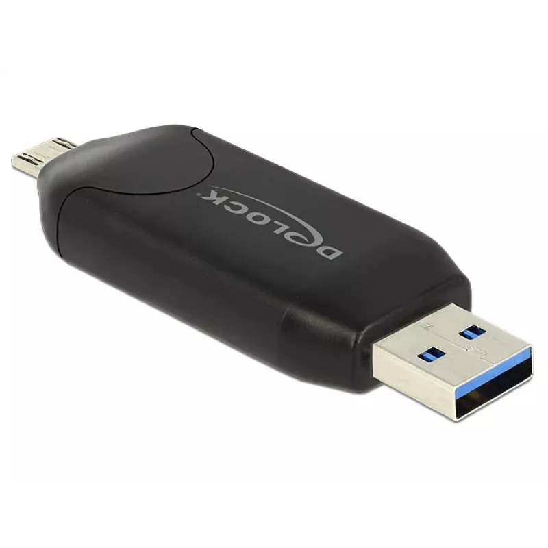 Czytnik kart DeLOCK 91734 USB/Micro-USB Czarny