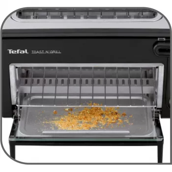 Toster Tefal TL6008 2 kromki 1300 W Aluminiowy Czarny