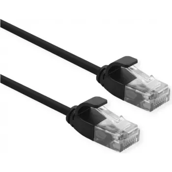 ROLINE 21.15.3950 Kabel sieciowy czarny 0,15 m Cat6a U/UTP (UTP) (21.15.3950)