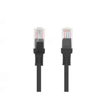 LANBERG kabel sieciowy RJ-45 Cat5e PCU5-10CC-2000-BK, 20 m, U/UTP, przewód CCA, płaszcz PVC, czarny