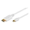 Wentronic Goobay Przewód adaptera DisplayPort na mini DisplayPort 1.2, 1 m - Wtyk Mini DisplayPort > Wtyk DisplayPort (52858)