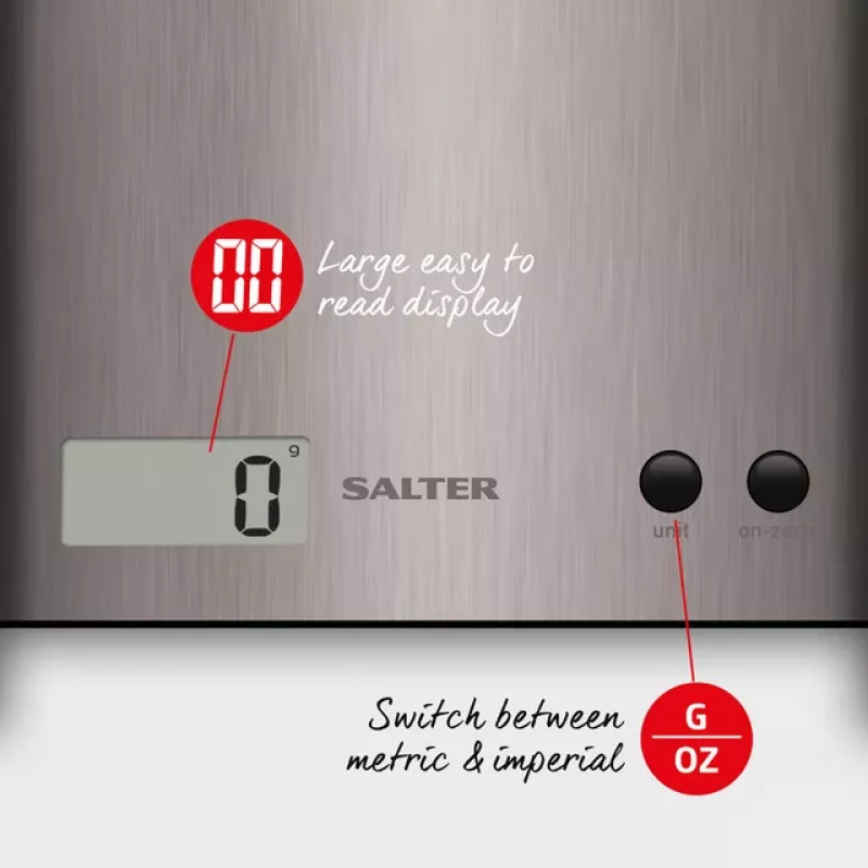 Waga kuchenna Salter 1087 SSDRCEU16 Pro srebrny