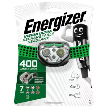Latarka czołowa Energizer Vision Ultra E301528200 — akumulatorowa 400 lumenów