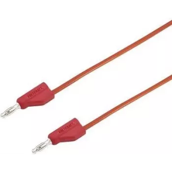 VOLTCRAFT przewód pomiarowy [wtyk 4 mm - wtyk 4 mm] 0,25 m czerwony MSB-300 (MSB-300-0.25-czerwony)