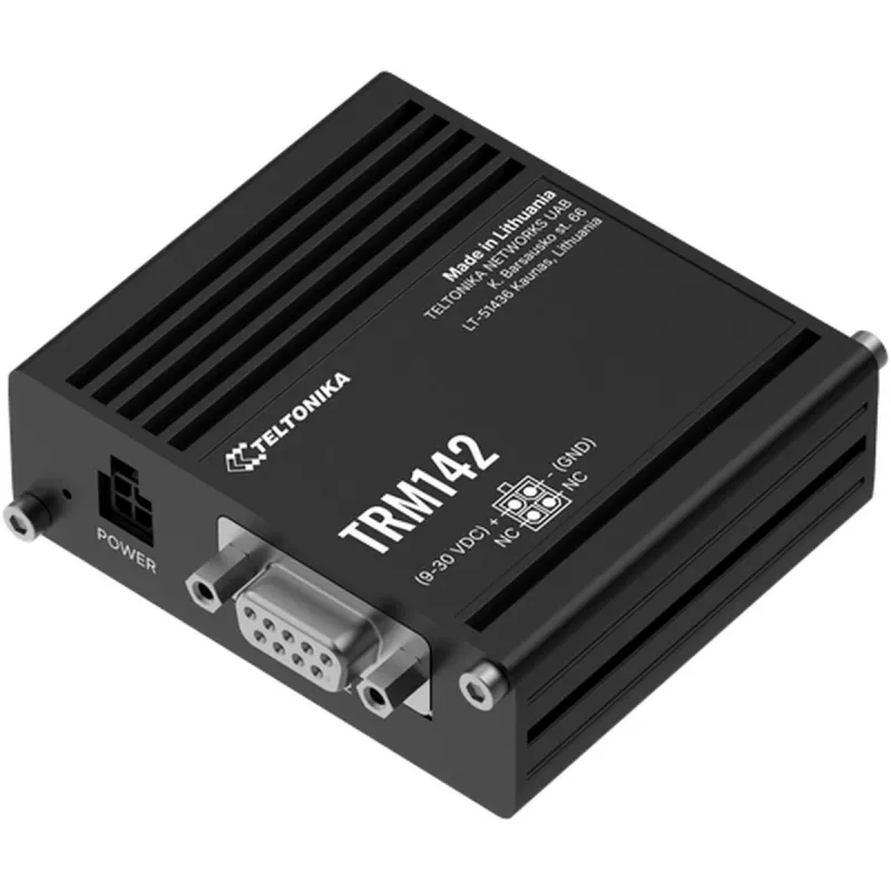 Przemysłowy modem 4G TELTONIKA TRM142 — łączność LTE, kompaktowa konstrukcja przemysłowa