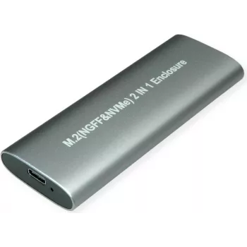 Value 16.99.4132 Speicherlaufwerksgehäuse SSD-Gehäuse Silber M.2 (16.99.4132)