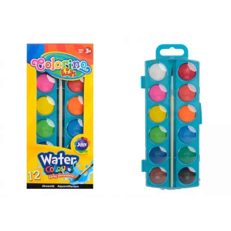 Colorino Kids Farby wodne małe 12 kolorów