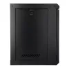 EXTRALINK LITE 9U 530X400 CZARNA SZAFKA RACK DO MONTAŻU NA ŚCIANIE Z PÓŁKĄ