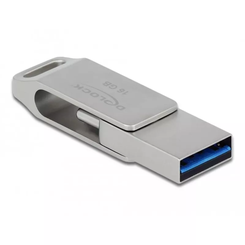 Pendrive DeLOCK 16 GB USB-C Typ-A Obudowa metalowa