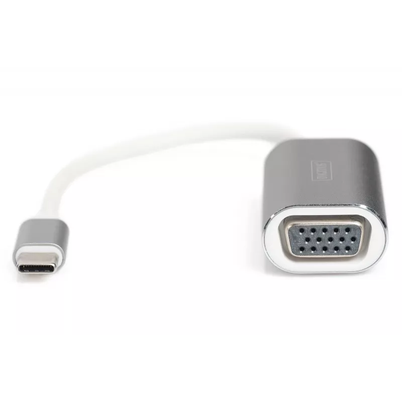 DIGITUS DA-70837 Adapter graficzny VGA 1080p FHD na USB 3.0 Type C, aluminiowy