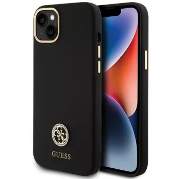 GUESS | GUHCP15M4DGPK | Etui ochronne | Apple | iPhone 15 Plus/14 Plus | TPU, silikon, mikrofibra | Czarny