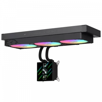 Chłodzenie cieczą CPU Gamemax | GLACIER 360 LCD BK | Intel, AMD