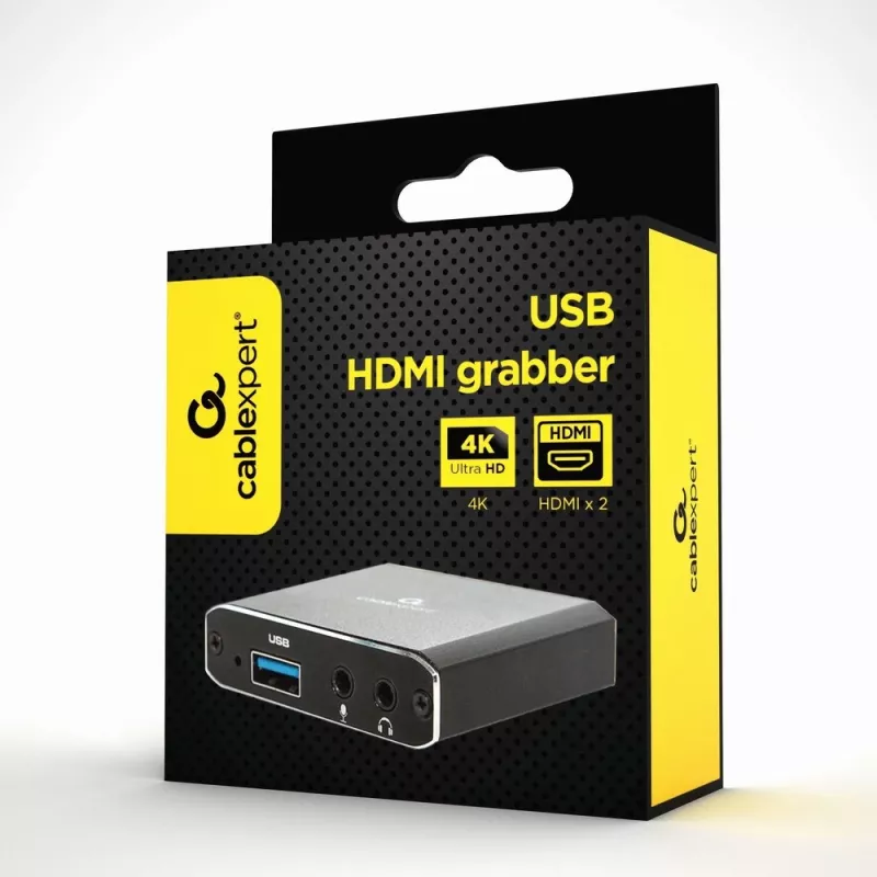 Gembird UHG-4K2-01 Adapter graficzny USB Czarny