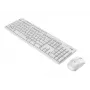 Logitech MK295 Silent – zestaw klawiatury i myszy – bezprzewodowy – 2,4 GHz – włoski – złamana biel