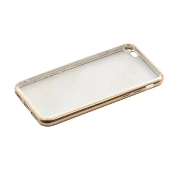 Etui Tellur iPhone 7 TLL121211 Złote Przezroczyste
