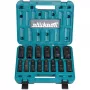 Makita E-16586 zestaw nasadek udarowych Czarny, Zielony