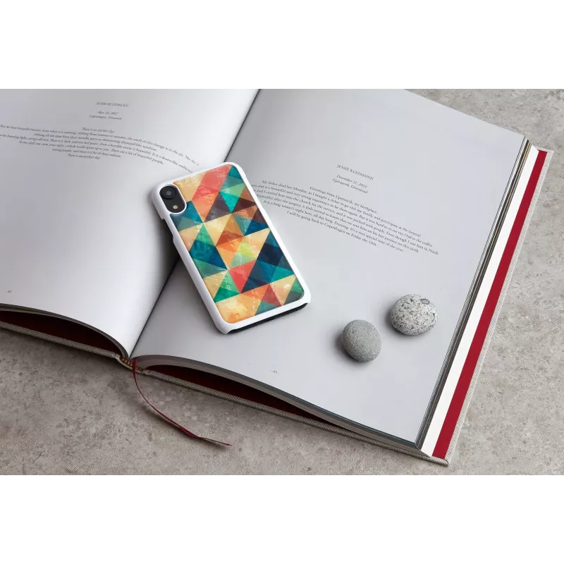 Etui na smartfon iKins do iPhone XR — czarne etui ochronne Mosaic