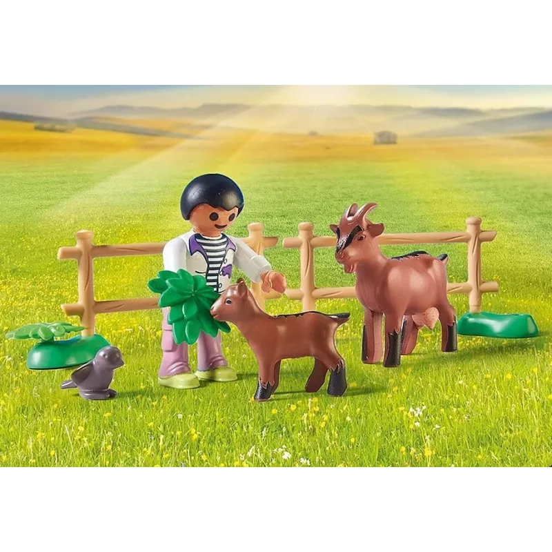 Playmobil 71442 Country: Traktor z przyczepą i zbiornikiem na wodę Świeże zbiory w gospodarstwie Nauka o środowisku Zabawa w odgrywanie ról Zestaw
