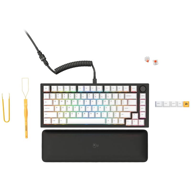 Glorious GMMK Pro Czarny Slate 75% TKL klawiatura - Pre built, ANSI-Layout - czarna (GLO-GMMK-P75-FOX-B)