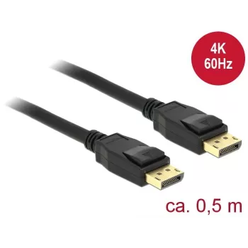 Kabel DisplayPort DeLOCK 85506 0,5 m Czarny