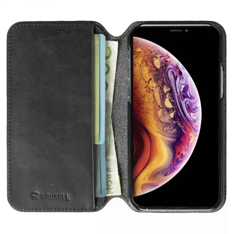 Krusell Sunne PhoneWallet Apple iPhone 11 Pro Max vintage czarny