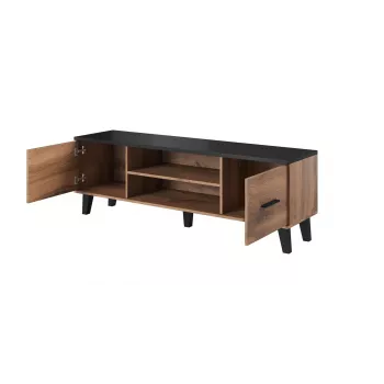 Cama TV stand LOTTA 160 2D2K wotan oak/mat Czarny