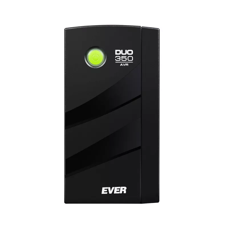 Zasilacz awaryjny UPS EVER DUO 350 AVR, line-interactive tower, 0,35 kVA (245 W), 2x gniazda C13, bateria VRLA 12 V 5 Ah