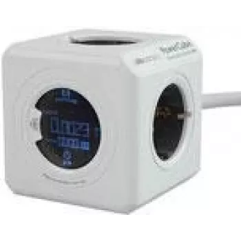 PowerCube Extended Allocacoc 8910/DEEXMO listwa zasilająca z kablem i wyświetlaczem cyfrowym