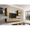 Cama TV stand VIGO 140 30/140/40 Czarny/wotan oak