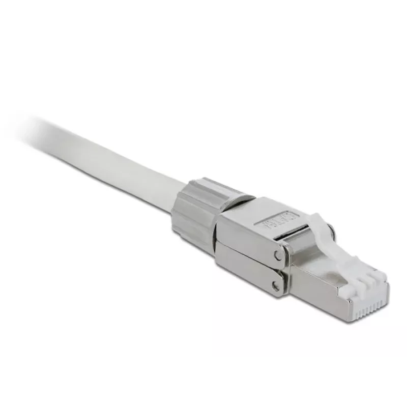 Złącze przewodowe DeLOCK 86477 RJ-45 Szare