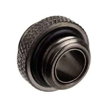 Adapter Alphacool G1/4 AG na G1/4 AG, metalowe połączenie kątowe, czarny