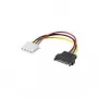 Wentronic Goobay Wewnętrzny kabel zasilający do PC, żółto-czerwony - 13,30 cm (5,25) Złącze > Wtyk SATA (93634)