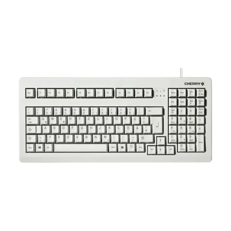 CHERRY G80-1800 kompaktowa klawiatura, USB/PS/2, francuski układ AZERTY, szara (G80-1800LPCFR-0)