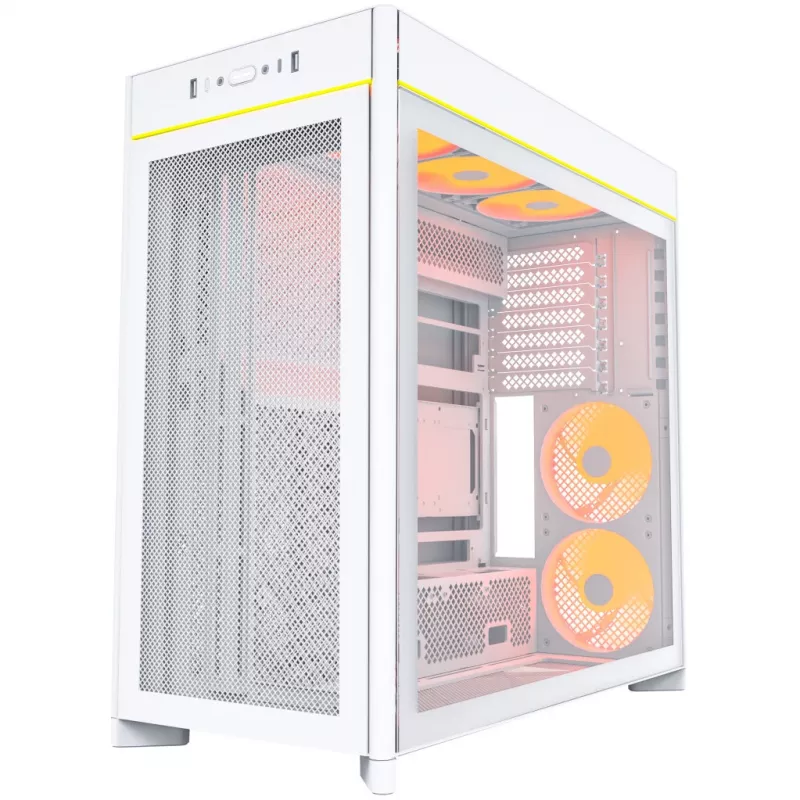 PC case Montech HS01 PRO Midi Tower biały