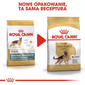 Sucha karma dla psa Royal Canin German Shepherd Adult, 11 kg — duża rasa, drób, 24% białka, 19% tłuszczu