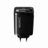 Ładowarka CANYON OnCharge 65RC z wbudowanym kablem USB-C, 65 W, 1x PD, 1x QC, wtyczka EU, czarna