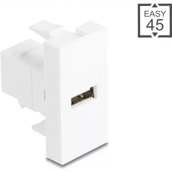 Adapter kablowy USB 2.0 Typ-A na Typ-B, DELOCK 90907, Easy 45 Module